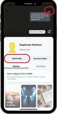 public profile snapchat